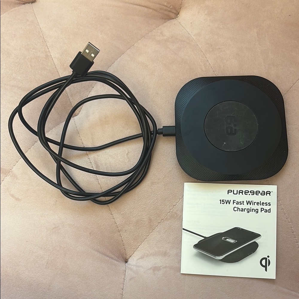Black Wireless Charging Pad